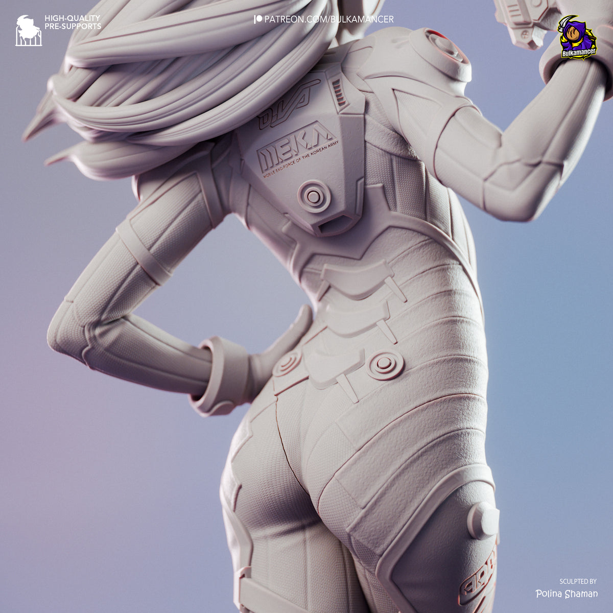 D.Va Statue 3D-Printed Kit