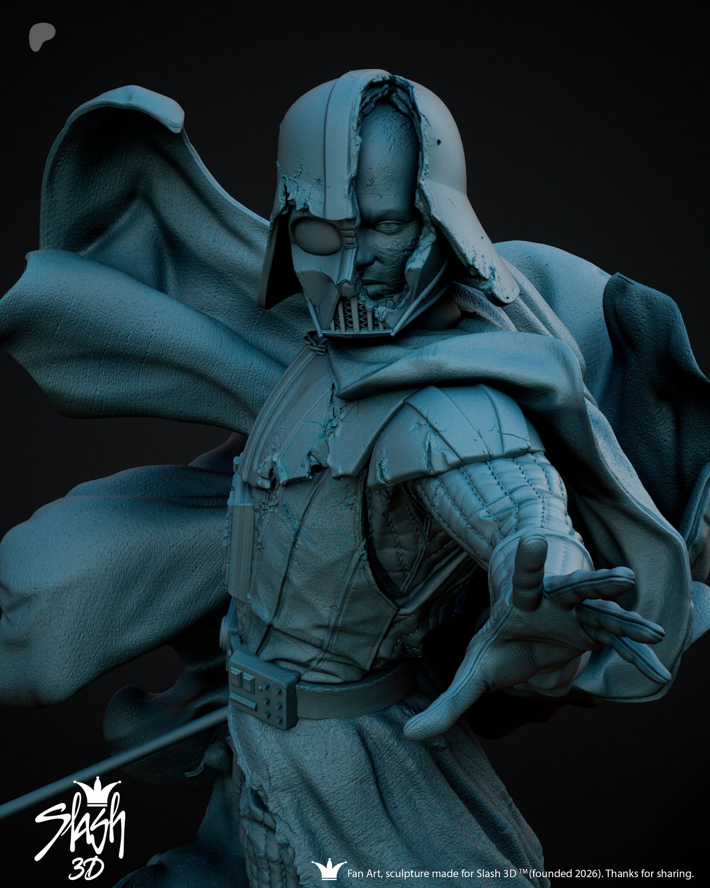 Darth Vader Statue 3D-Printed Kit