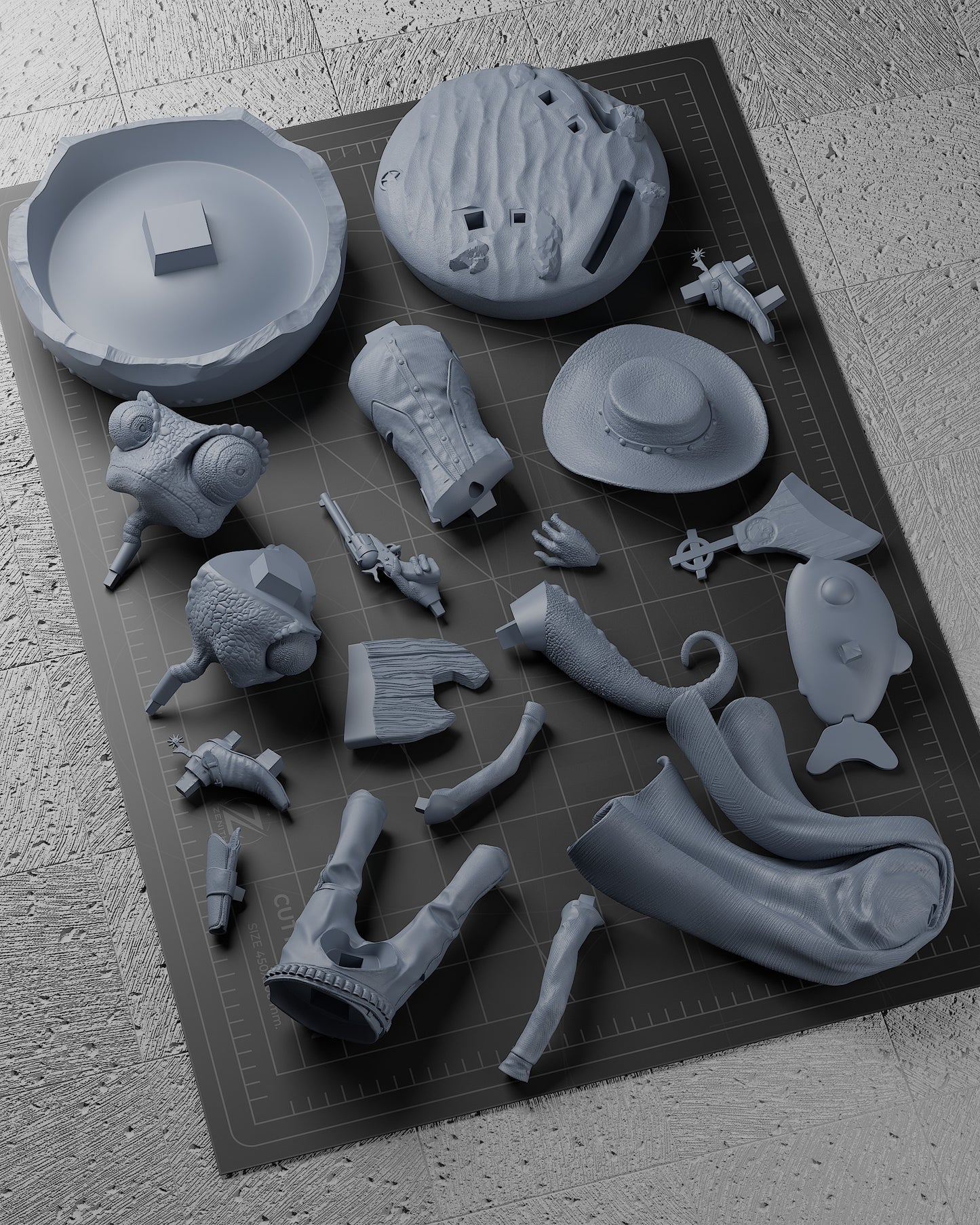 Rango Statue 3D-Printed Kit