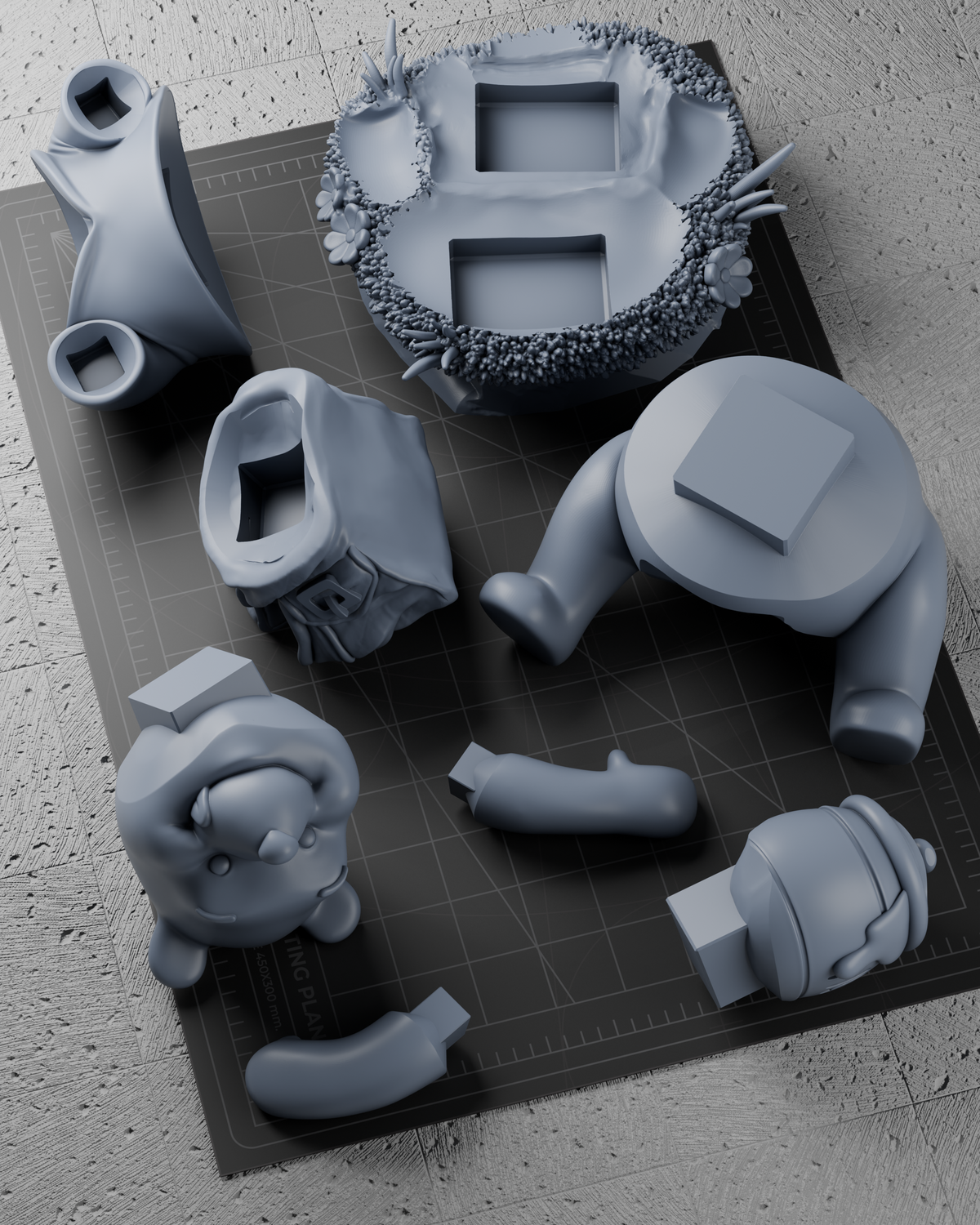 Winnie The Pooh Statue 3D-Printed Kit