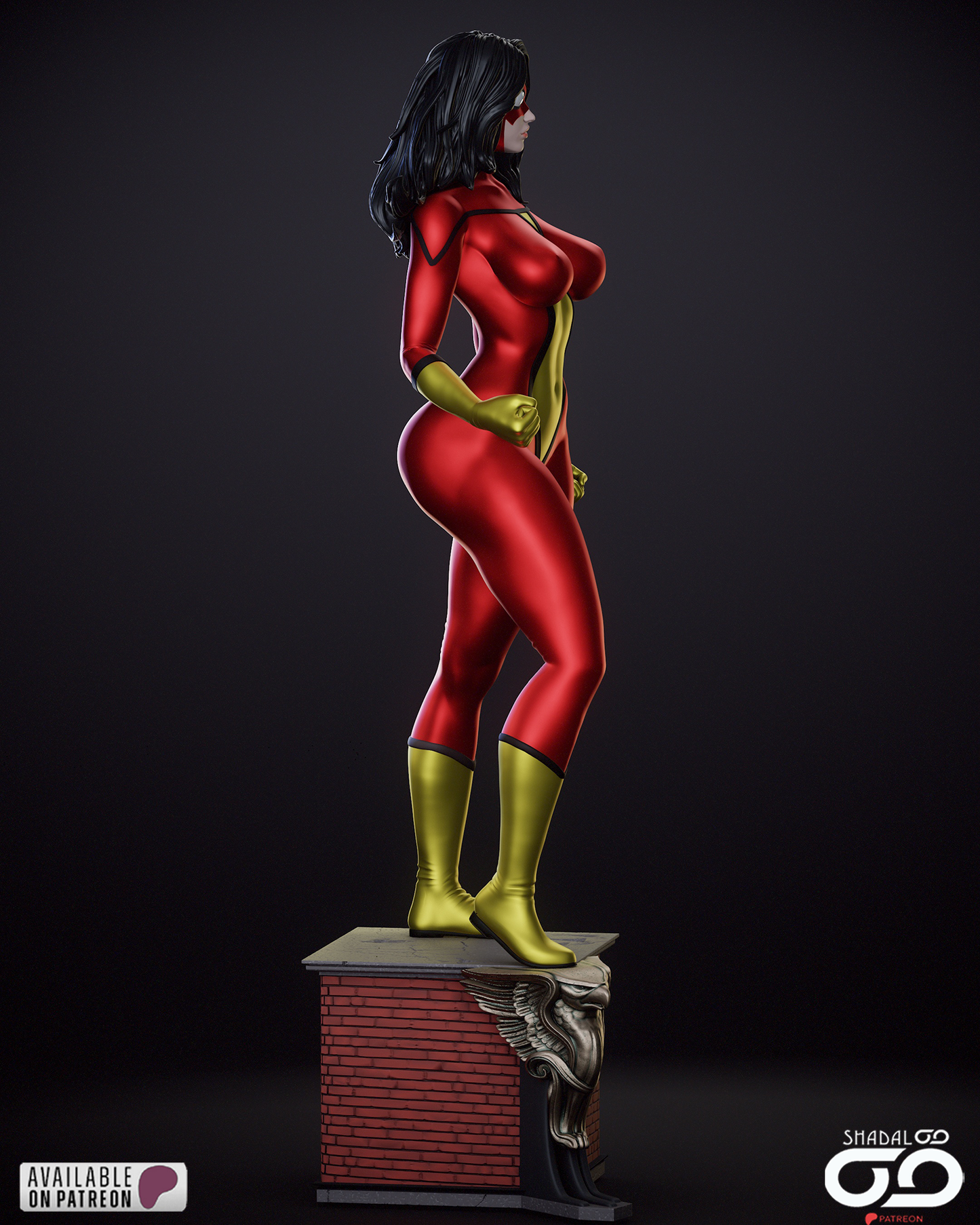 Spider-Woman Statue
