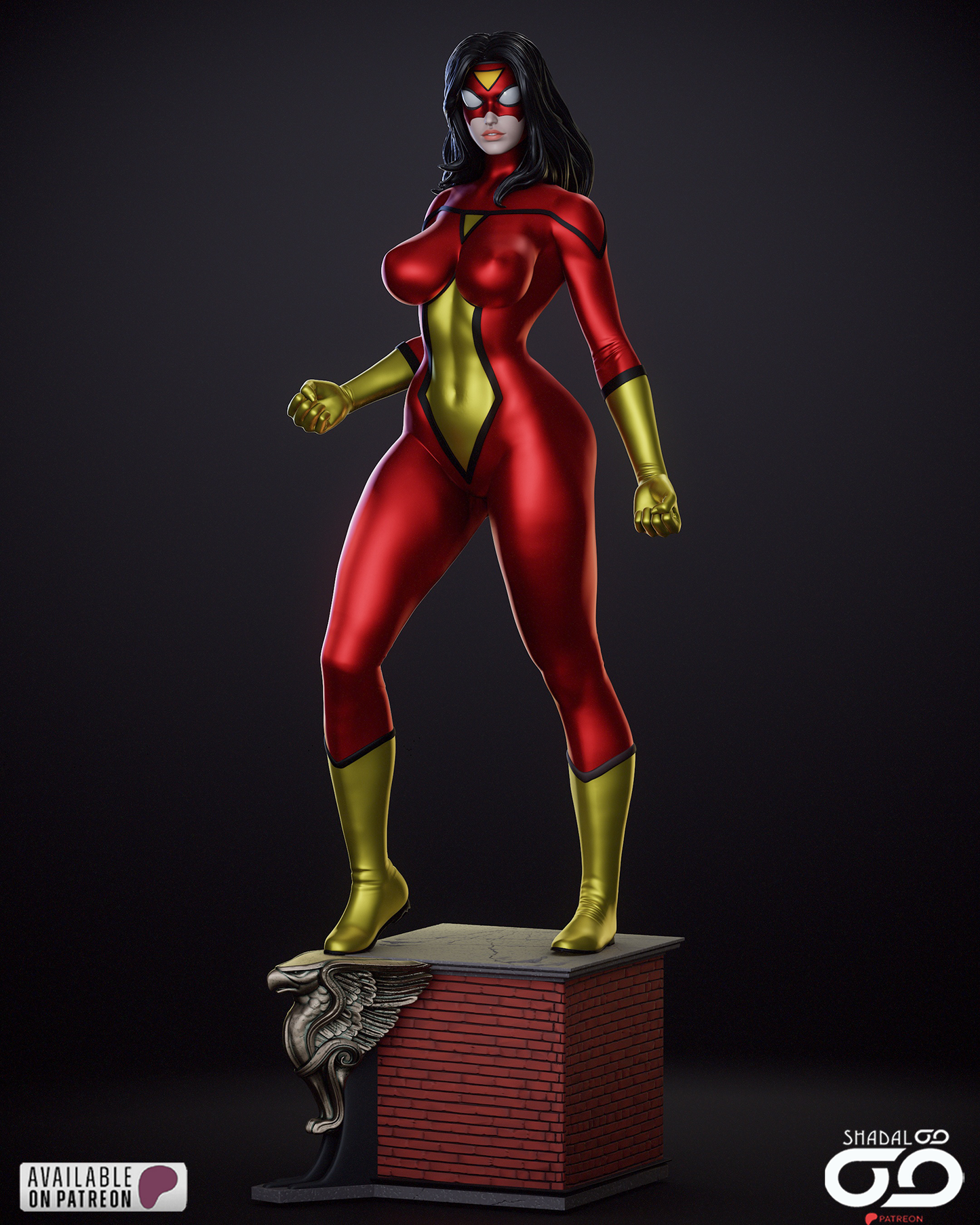 Spider-Woman Statue