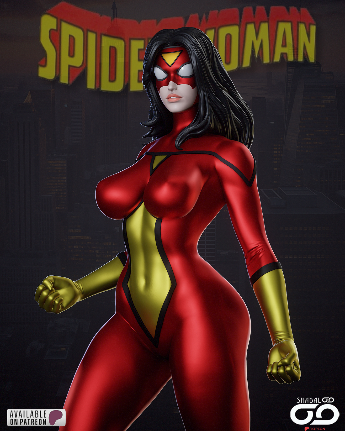 Spider-Woman Statue