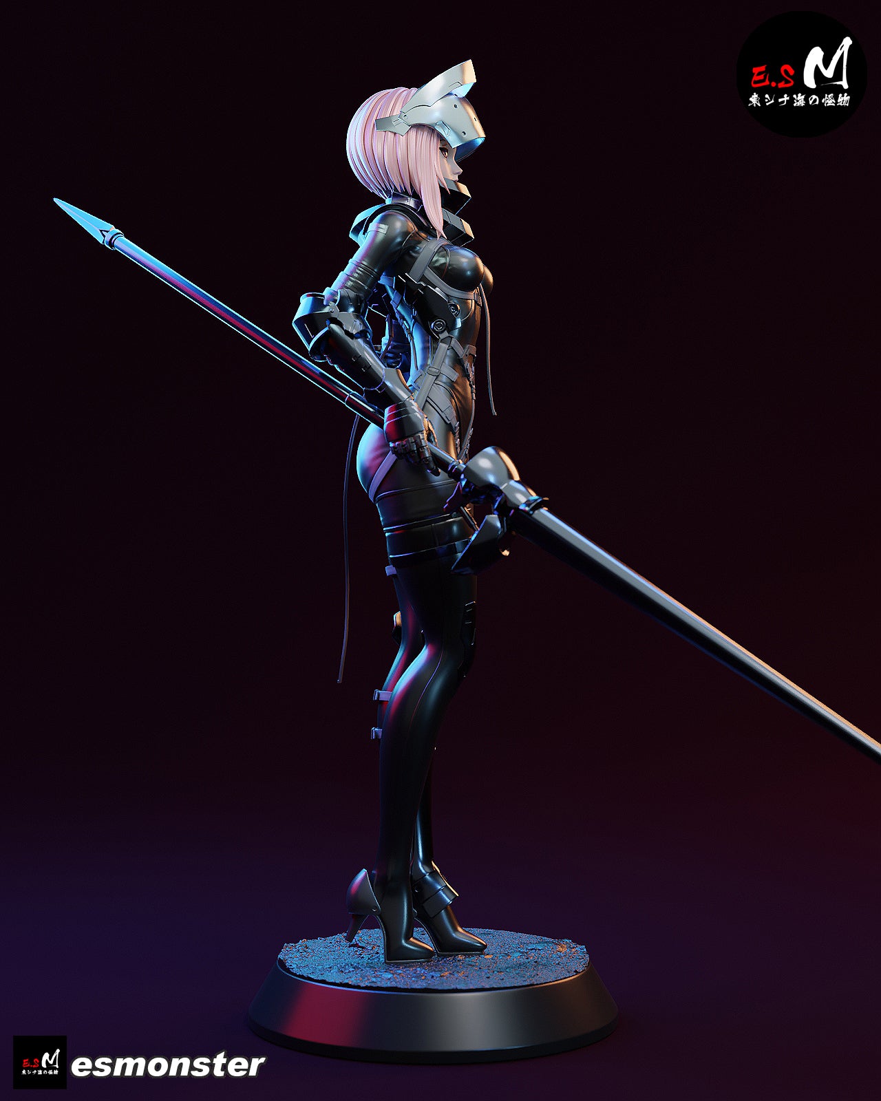 Lanze Reiter Statue