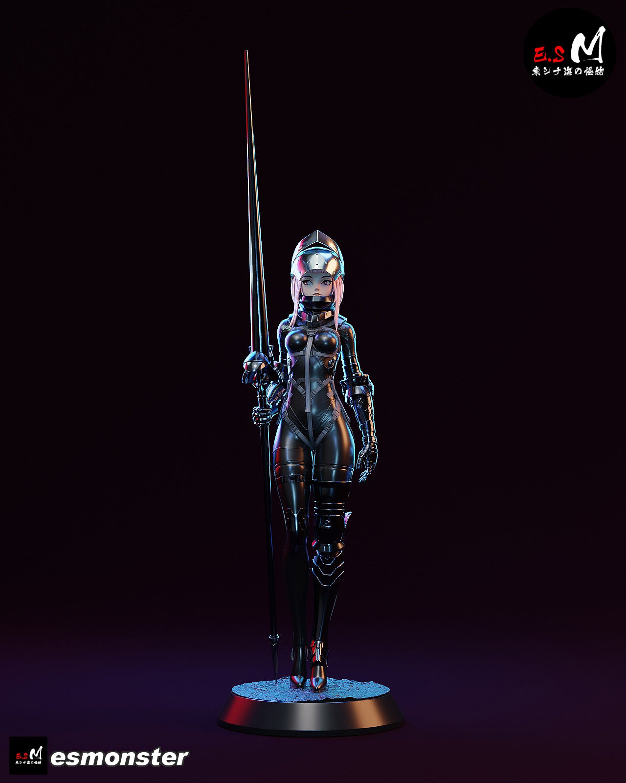 Lanze Reiter Statue