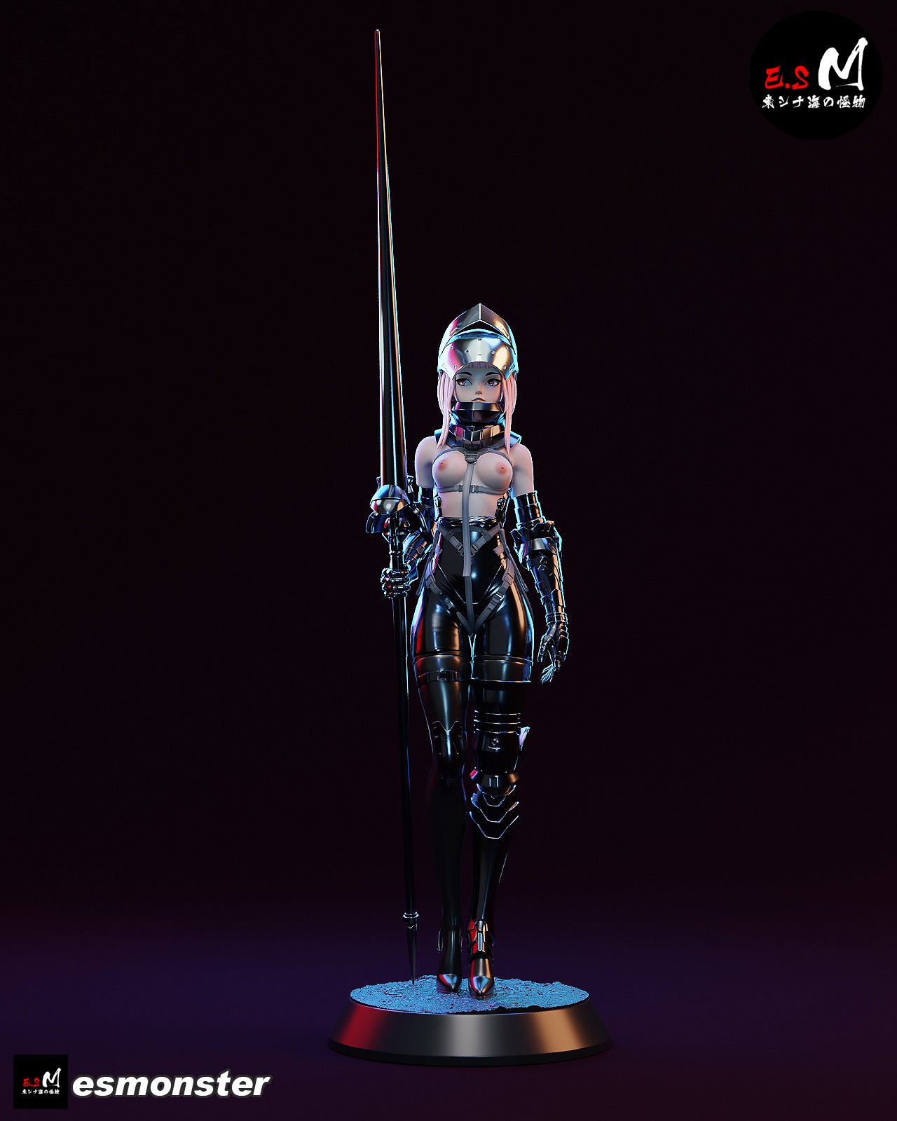Lanze Reiter Statue