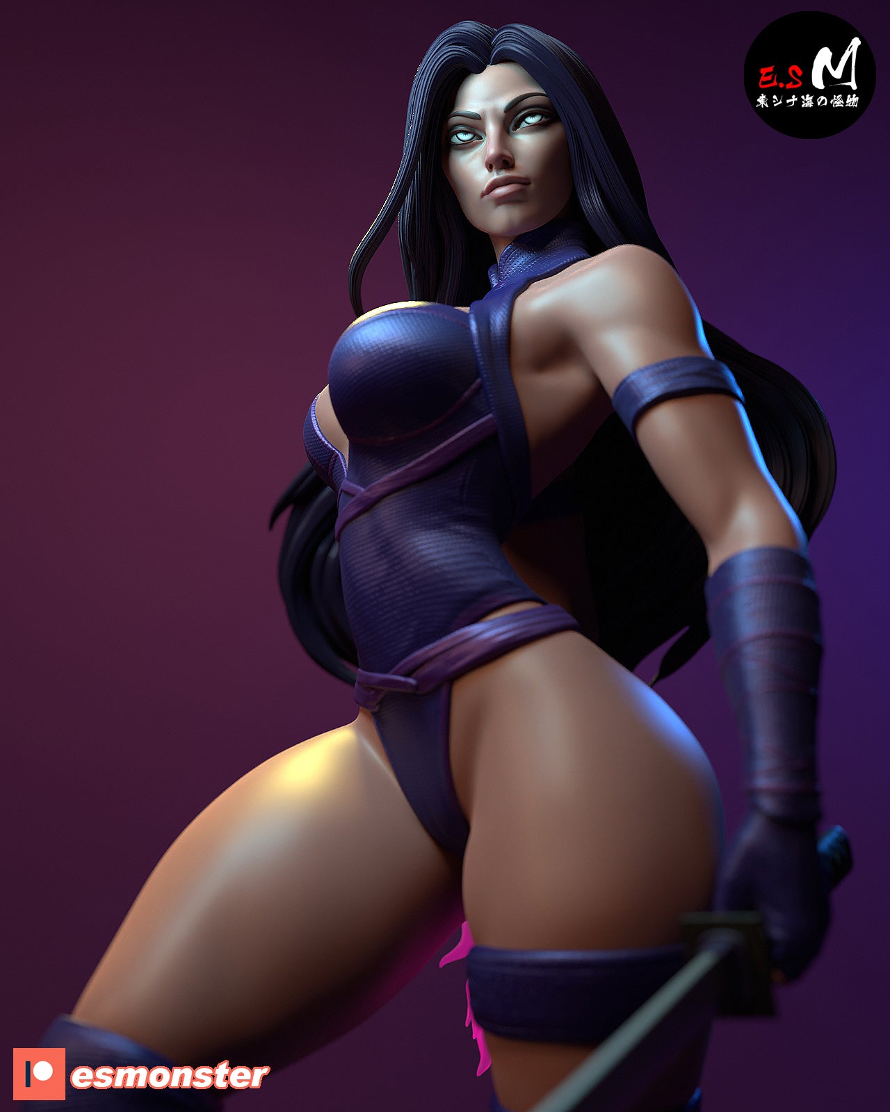 Psylocke Statue