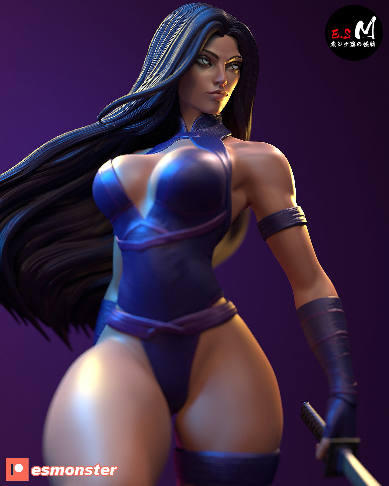 Psylocke Statue