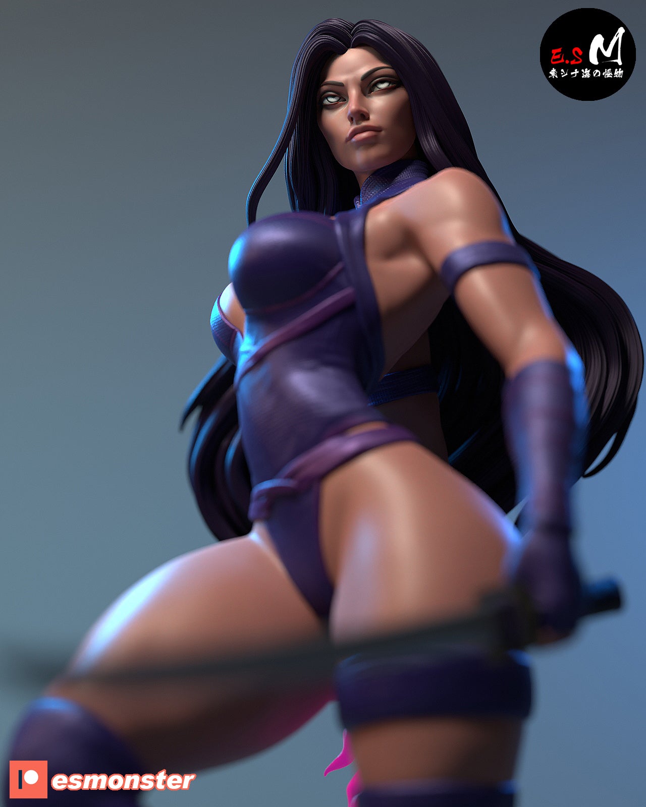 Psylocke Statue