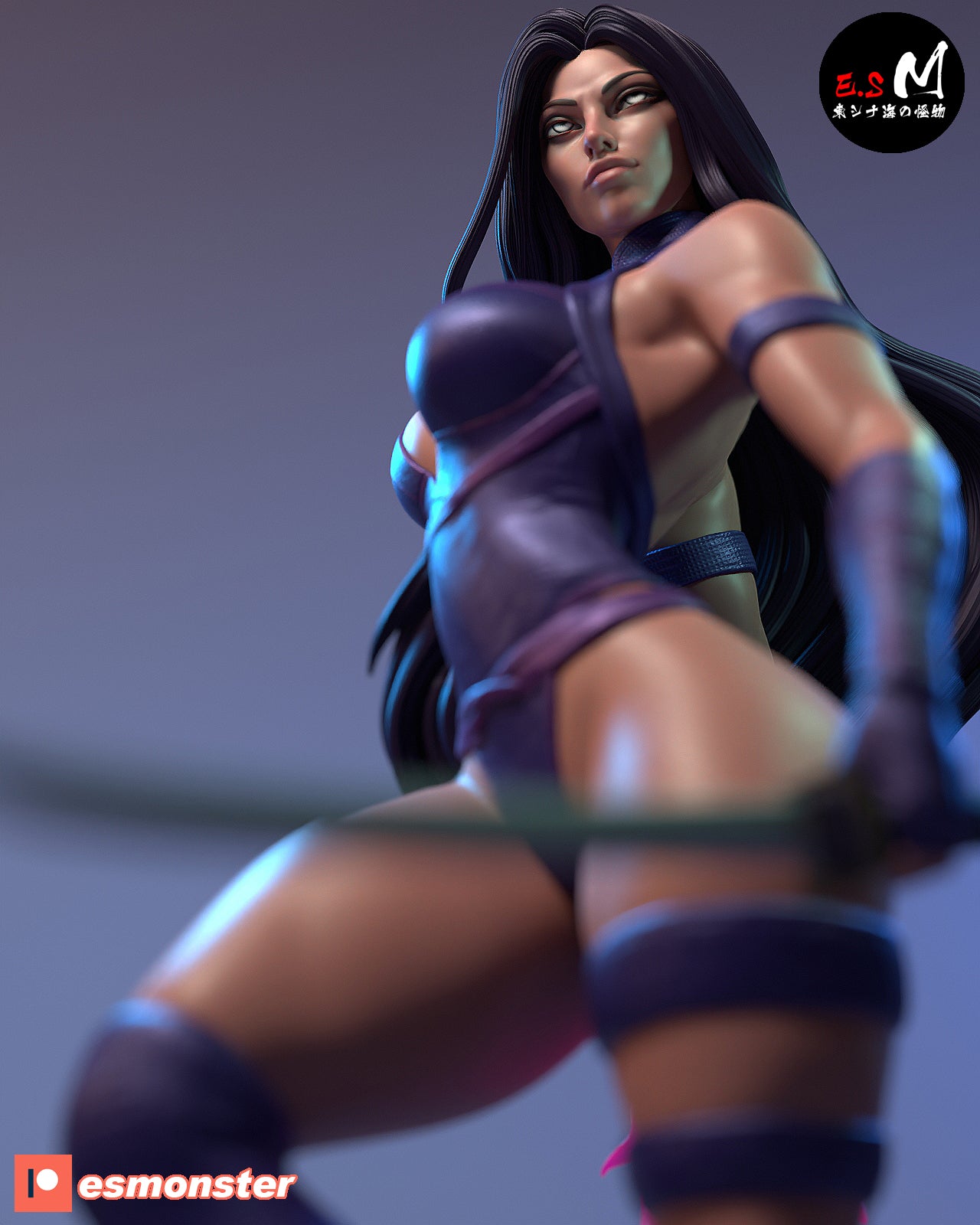 Psylocke Statue