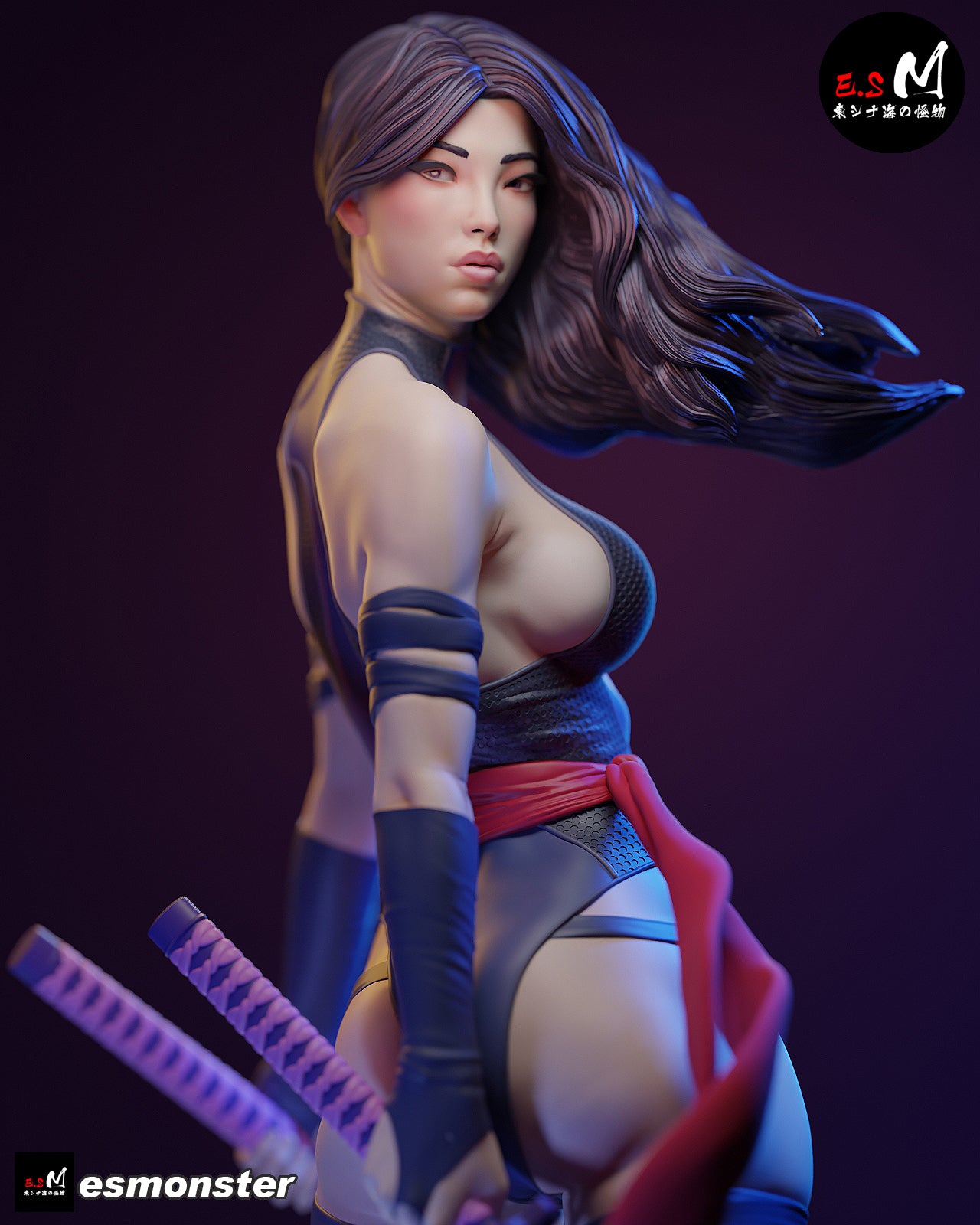 Psylocke V2 Statue