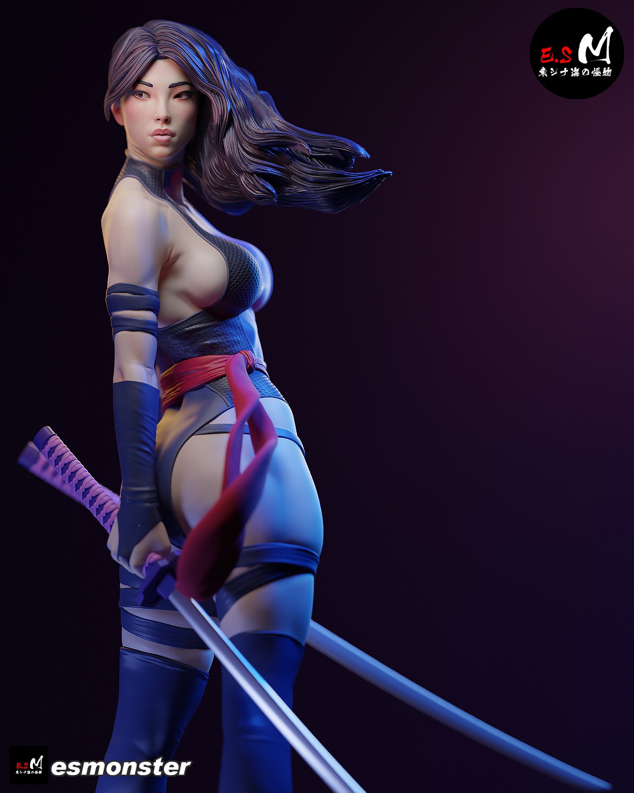 Psylocke V2 Statue