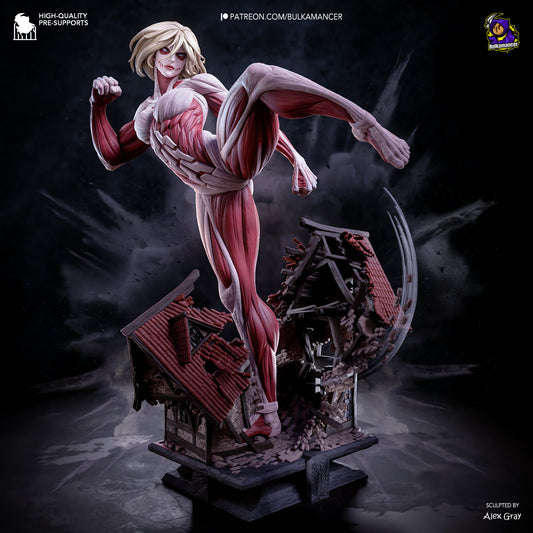 Female Titan Statue 3D-Printed Kit