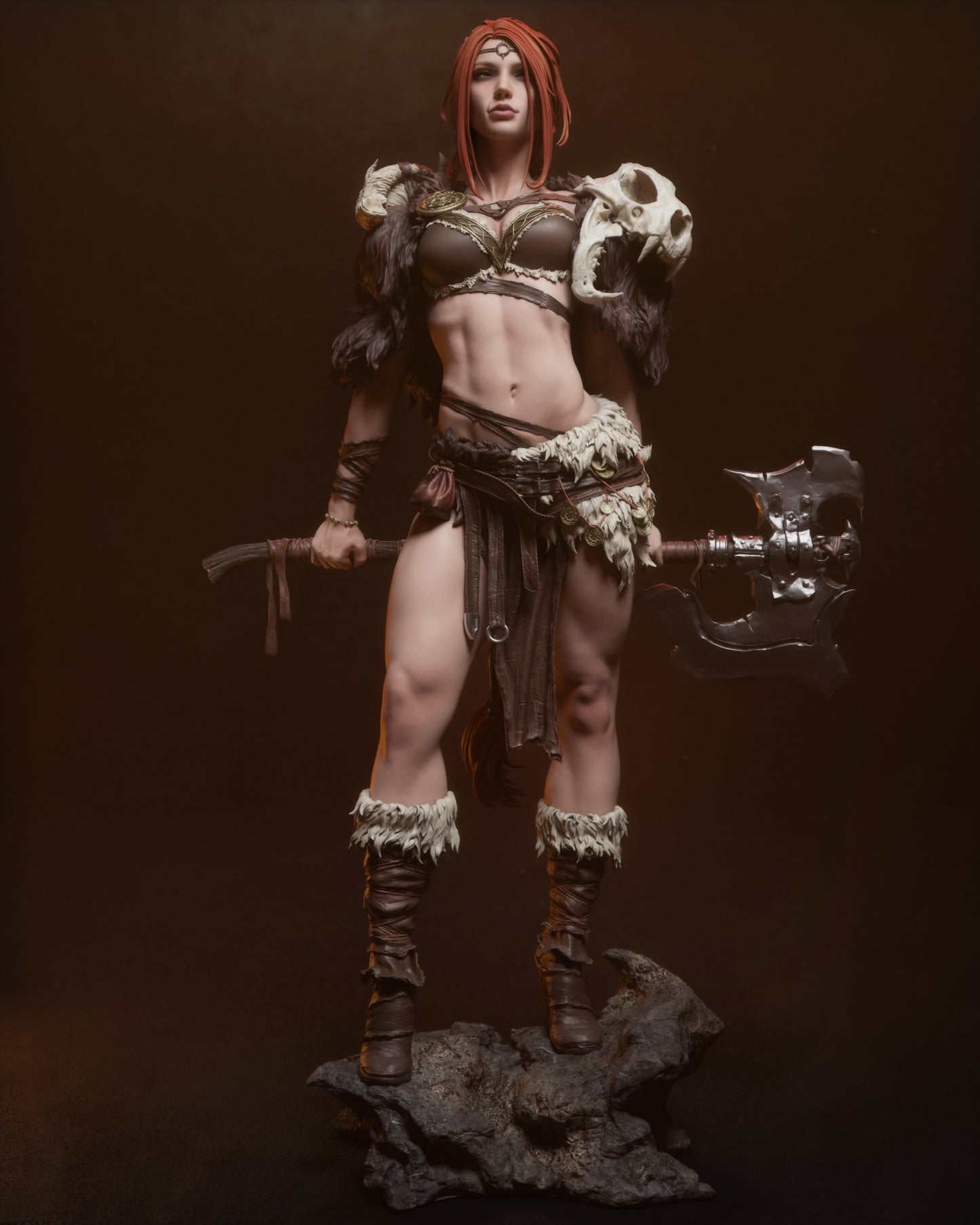 Barbarian Queen Statue