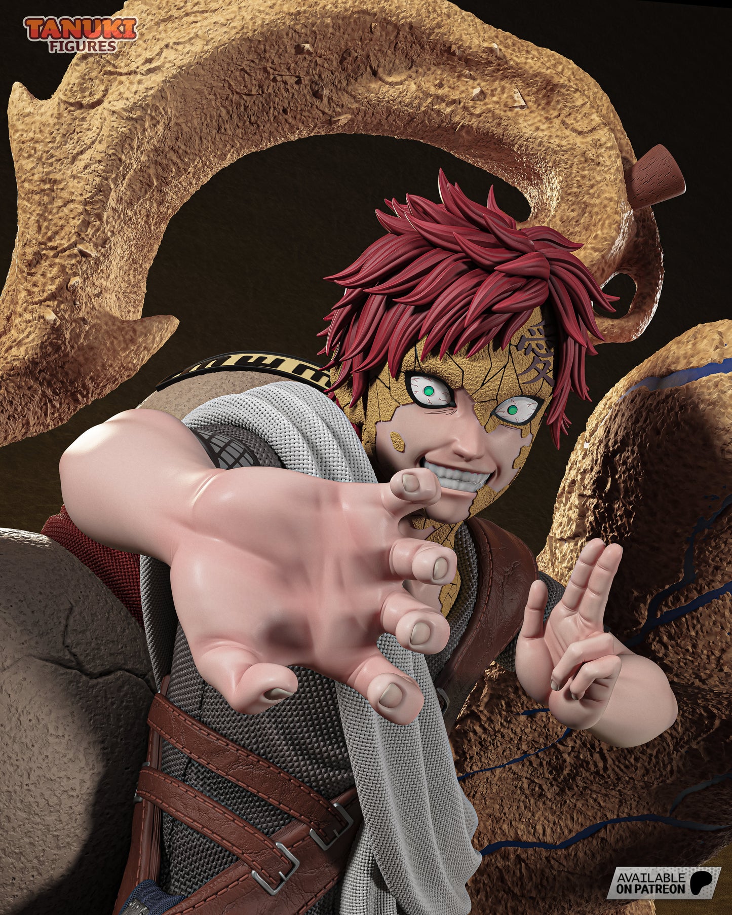 Gaara Statue 3D-Printed Kit