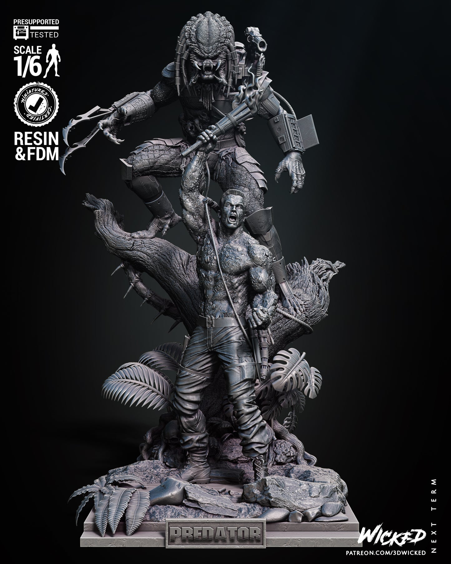 Predator And Dutch V2 Diorama