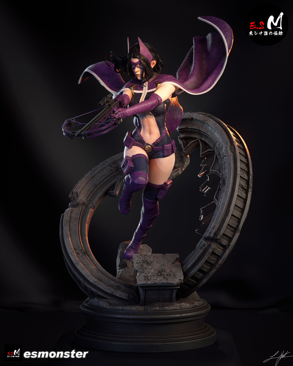 Huntress Statue 3D-Printed Kit