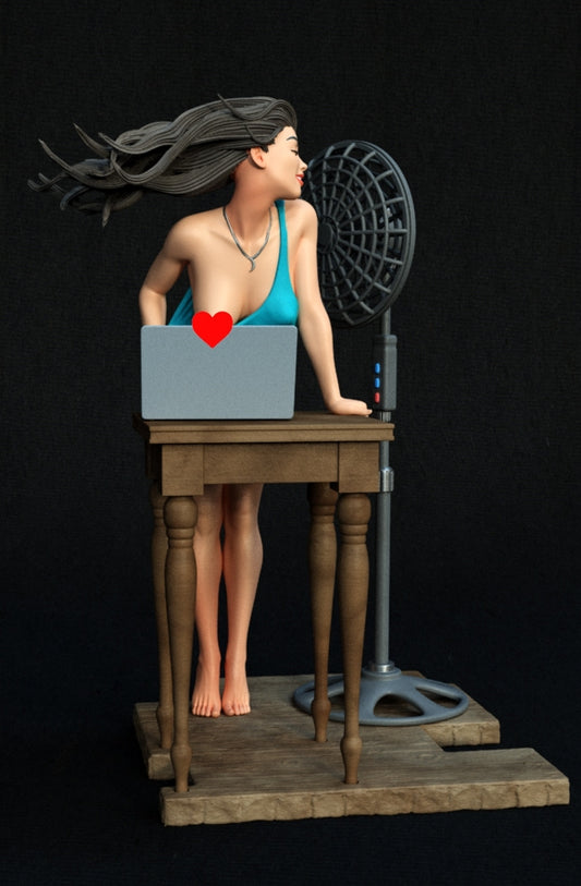 Summer Girl Statue 3D-Printed Kit