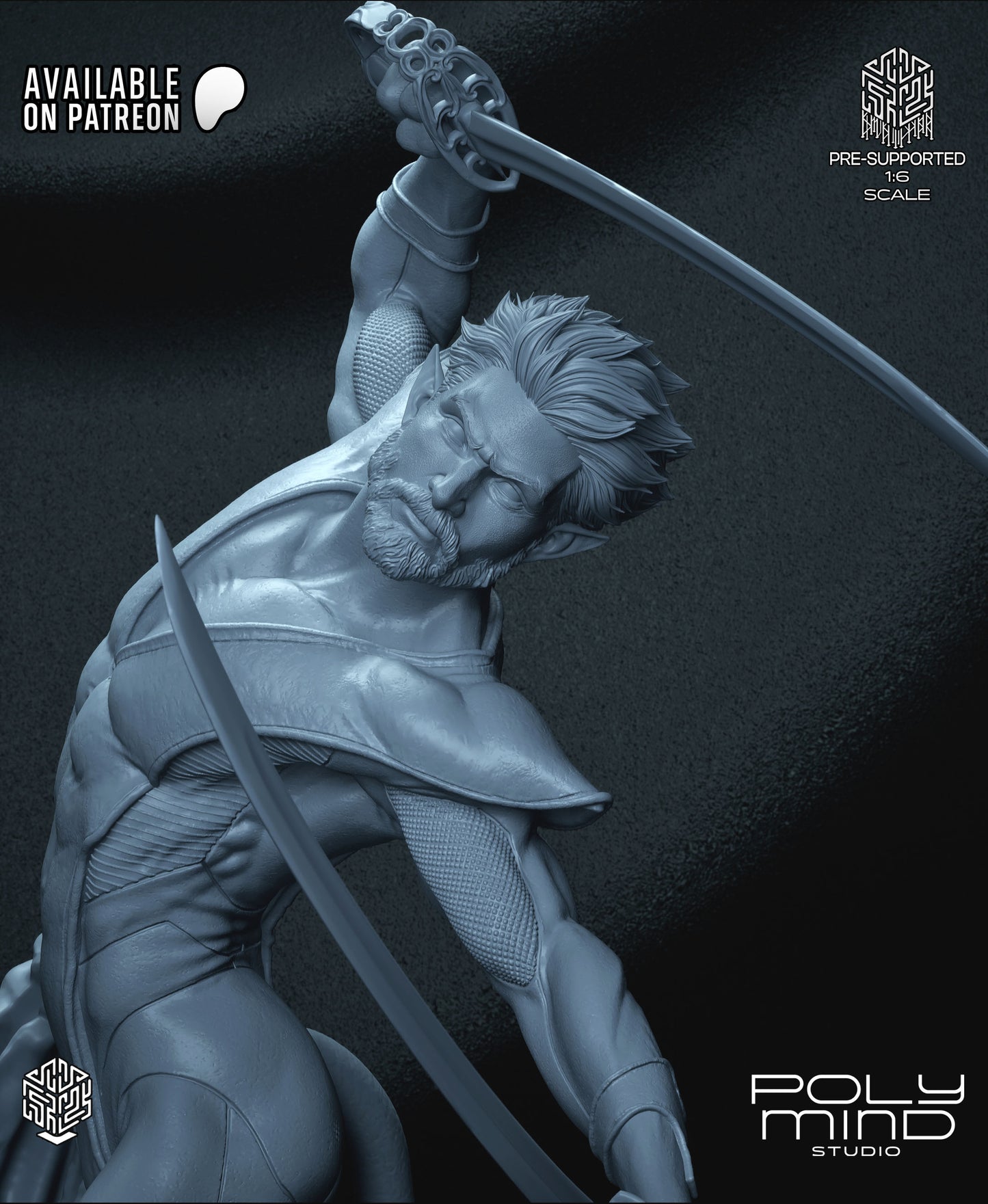 Nightcrawler Statue 3D-Printed Kit