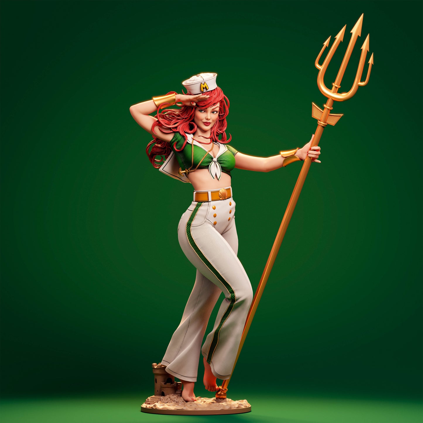 Mera Bombshell Statue 3D-Printed Kit