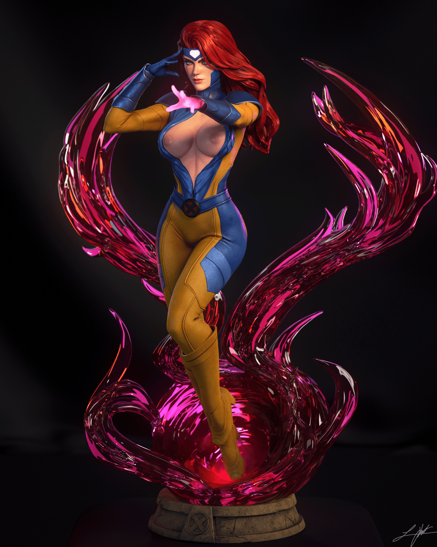 Jean Grey Statue 3D-Printed