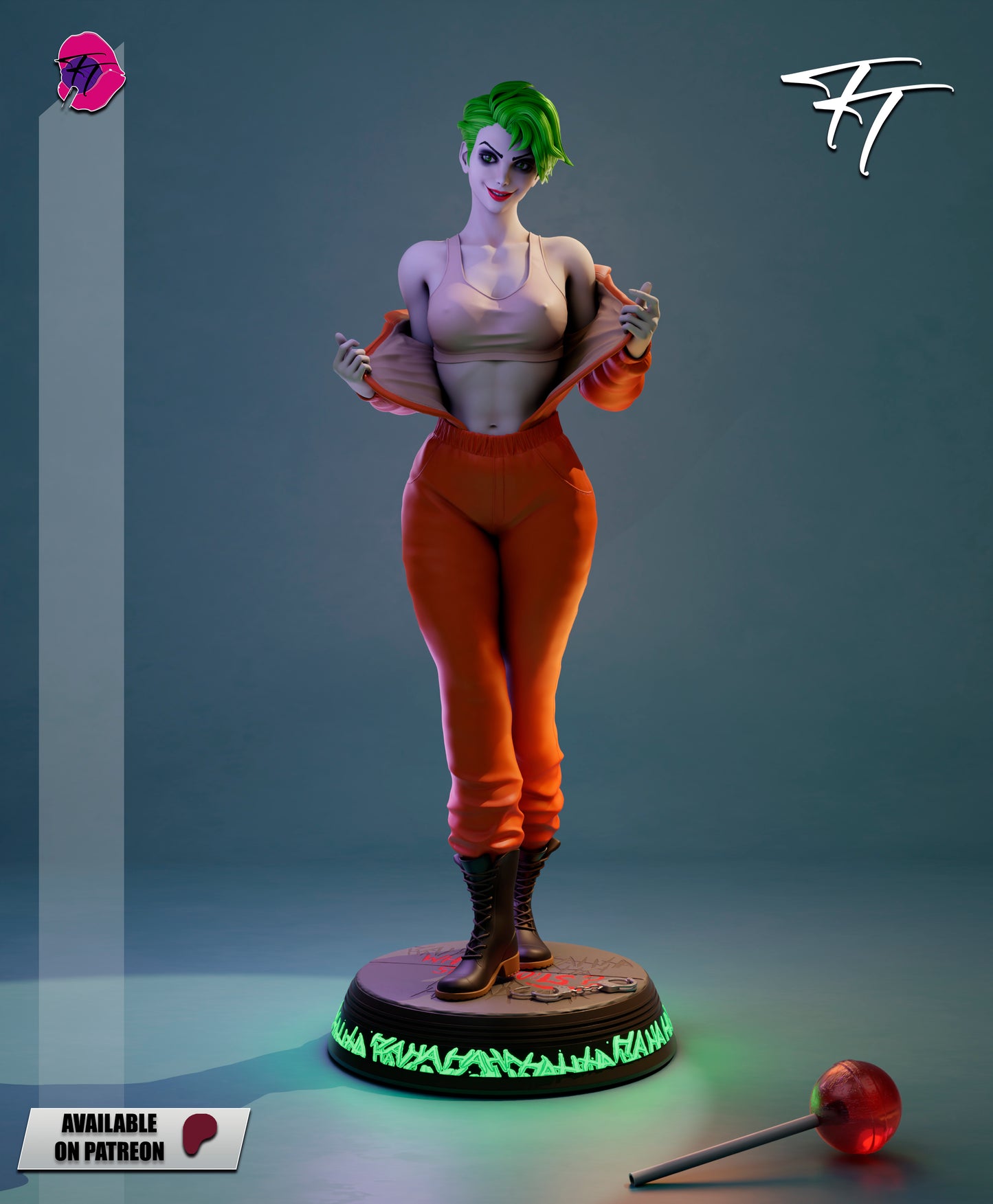 Joker Female Statue