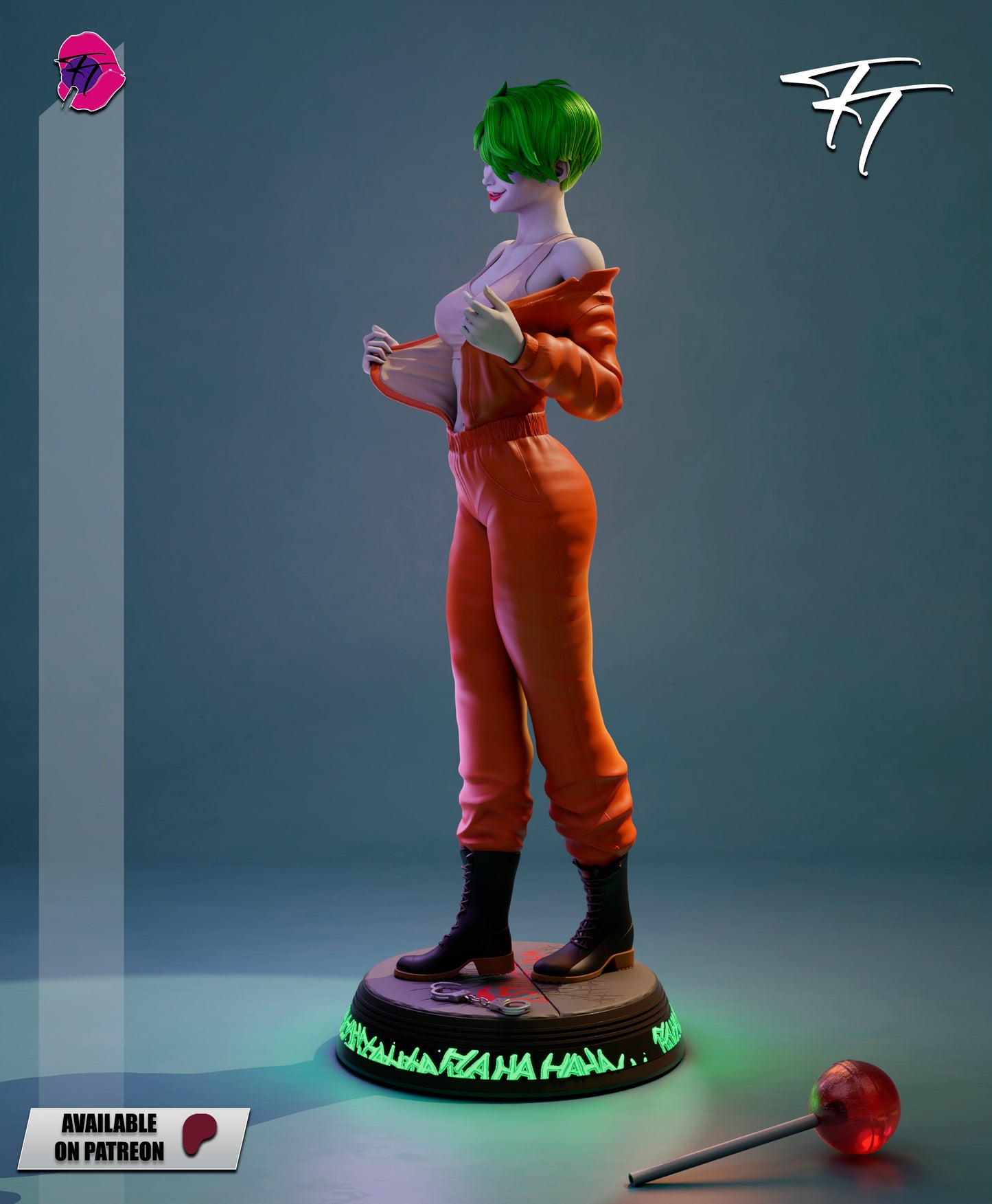 Joker Female Statue