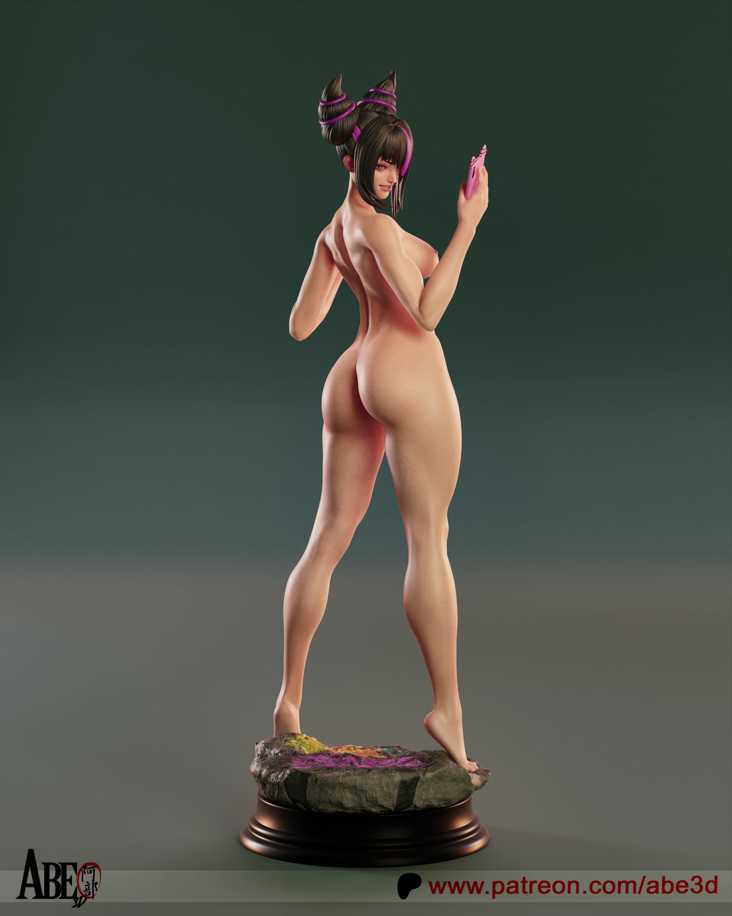 Juri Han (SF) Statue 3D-Printed Kit