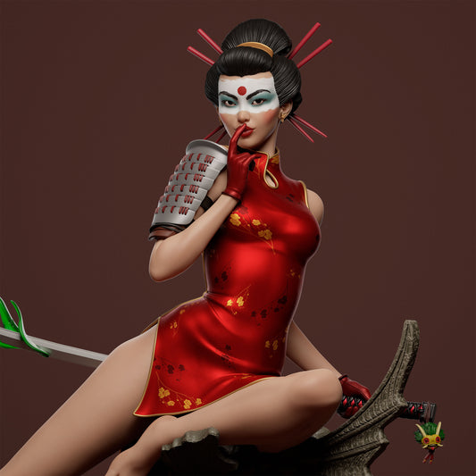 Katana Bombshell Statue