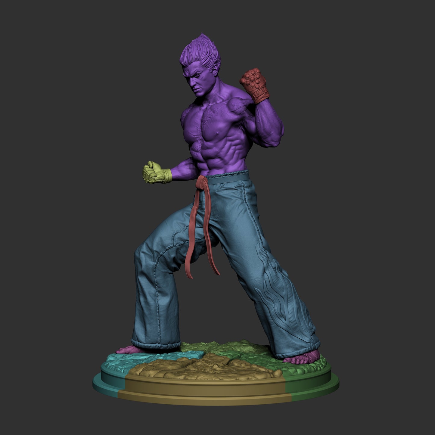 Kazuya Statue 3D-Printed Kit