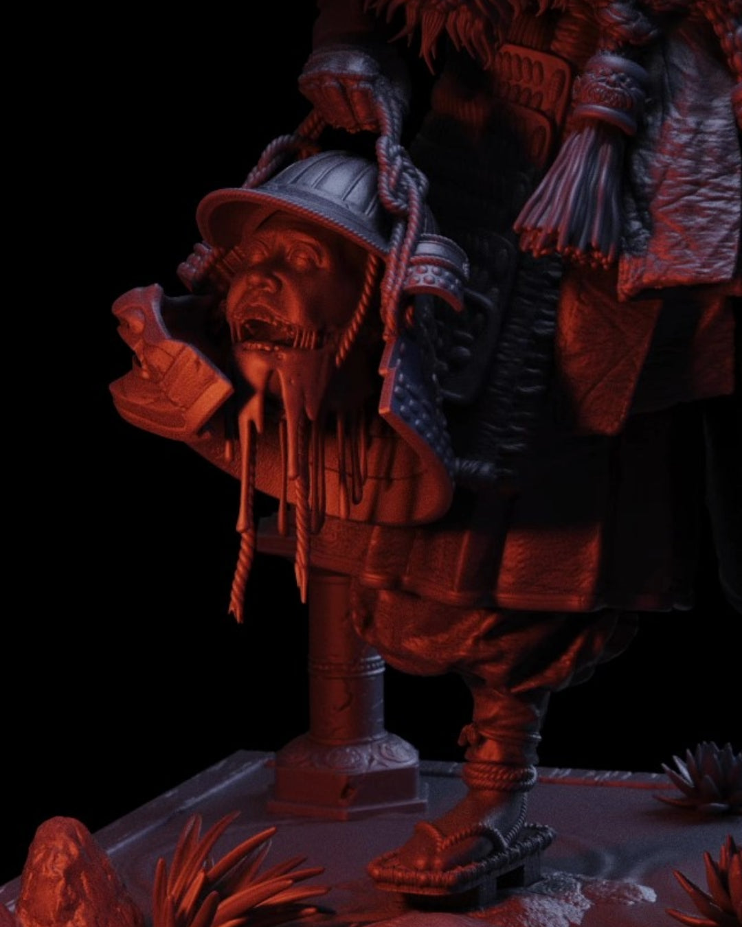 Kuchisake-Onna - The Scarlet Specter Statue 3D-Printed Kit