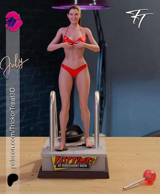 Phoebe Cates (Fast Times ...) Statue