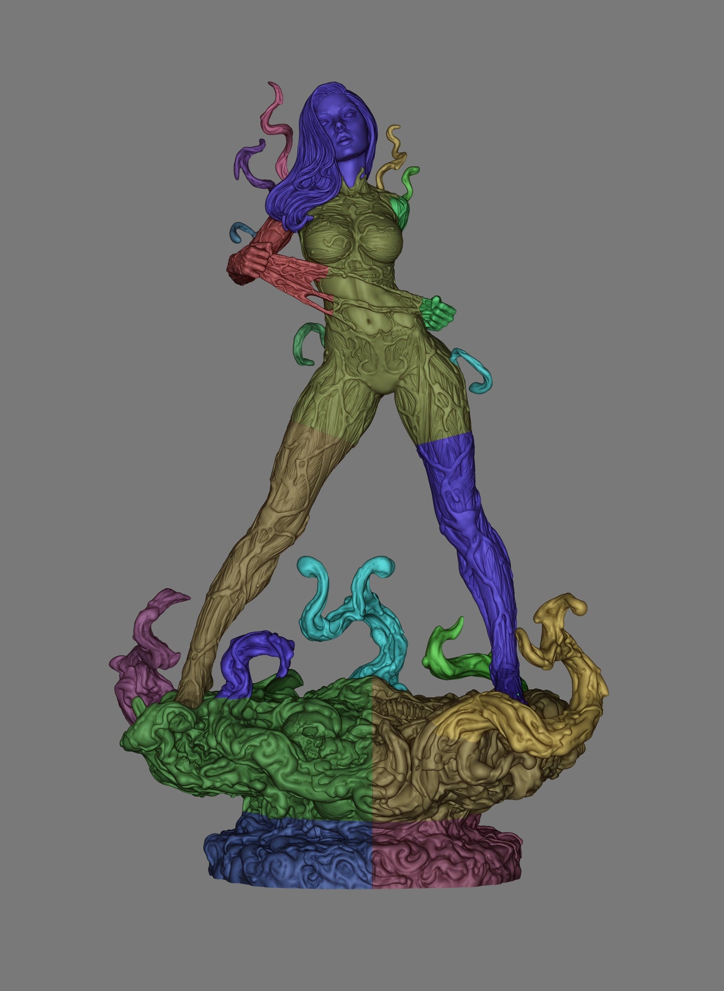 Carnage Mary Jane Statue 3D-Printed Kit