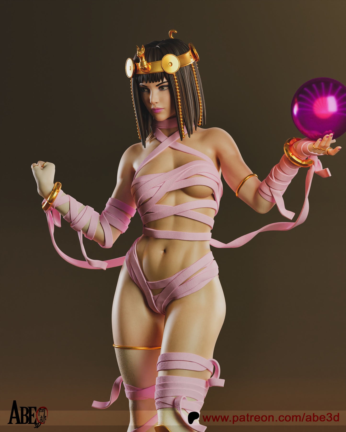 Menat Statue 3D-Printed Kit