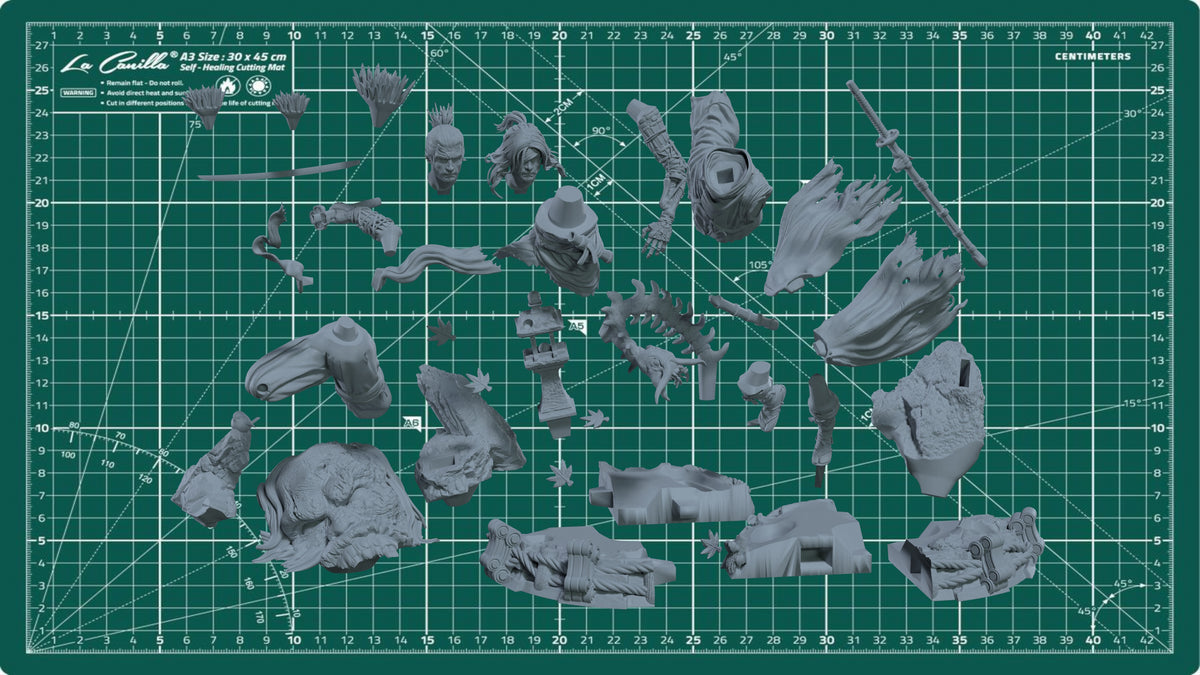 Sekiro Statue 3D-Printed Kit