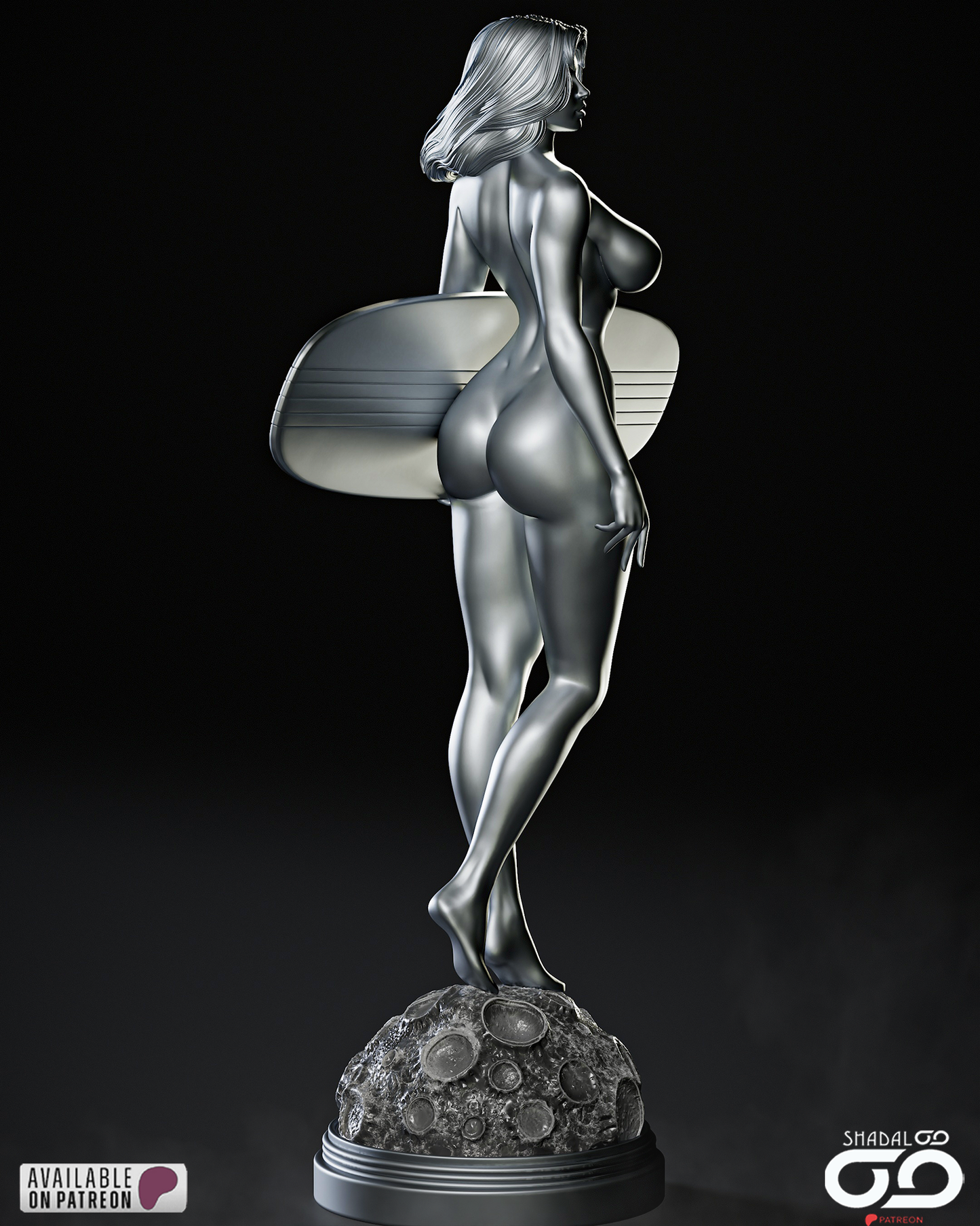 Shalla-Bal Silber Surfer Statue