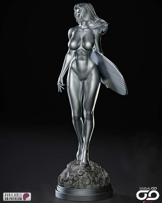Shalla-Bal Silber Surfer Statue