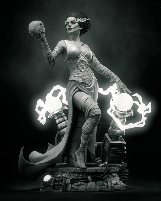 Frankenstein's Bride Statue 3D-Printed Kit