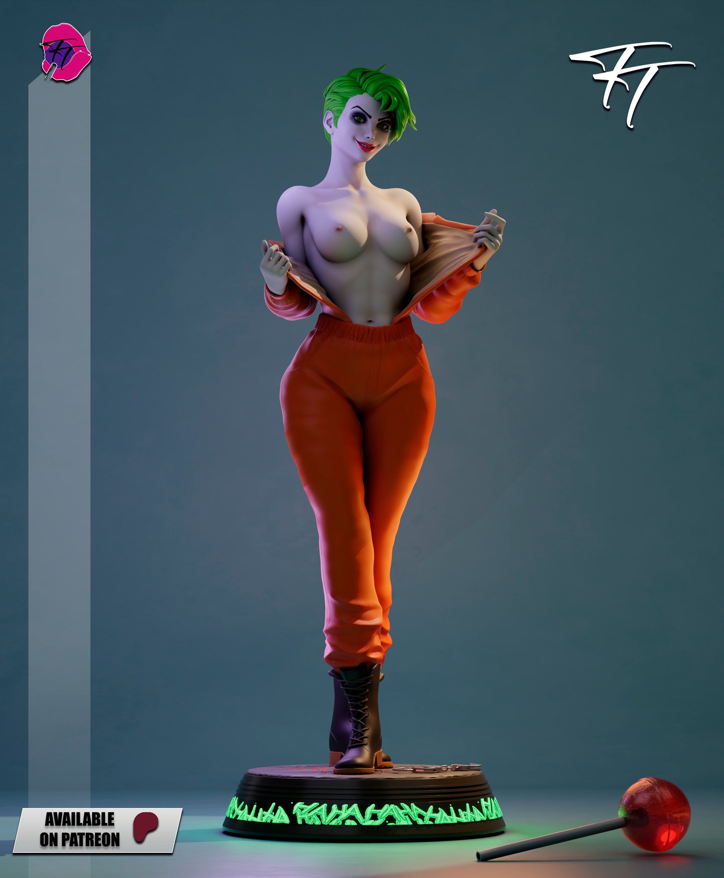 Joker Female Statue