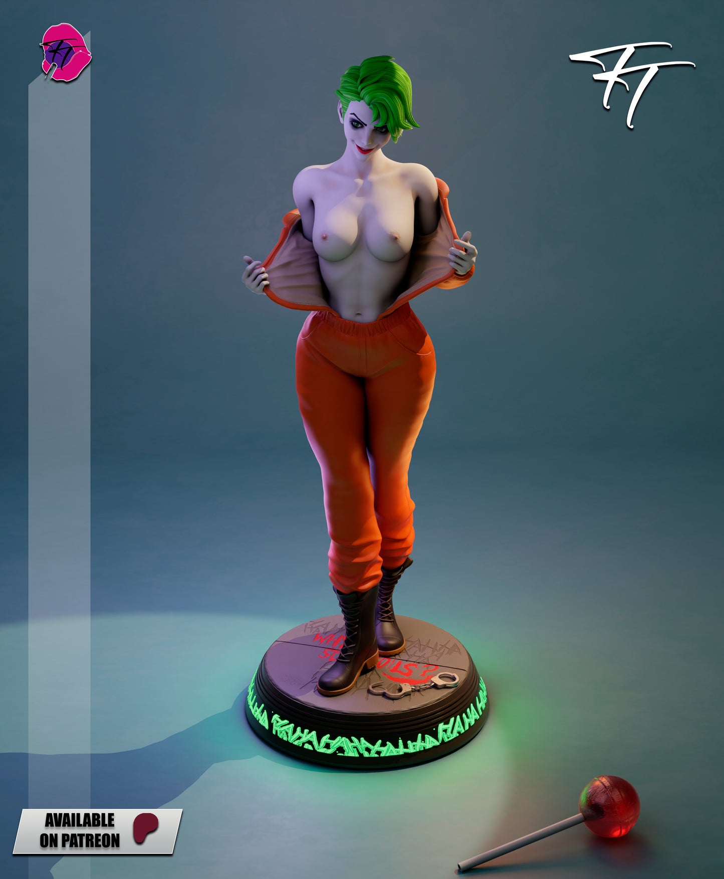Joker Female Statue