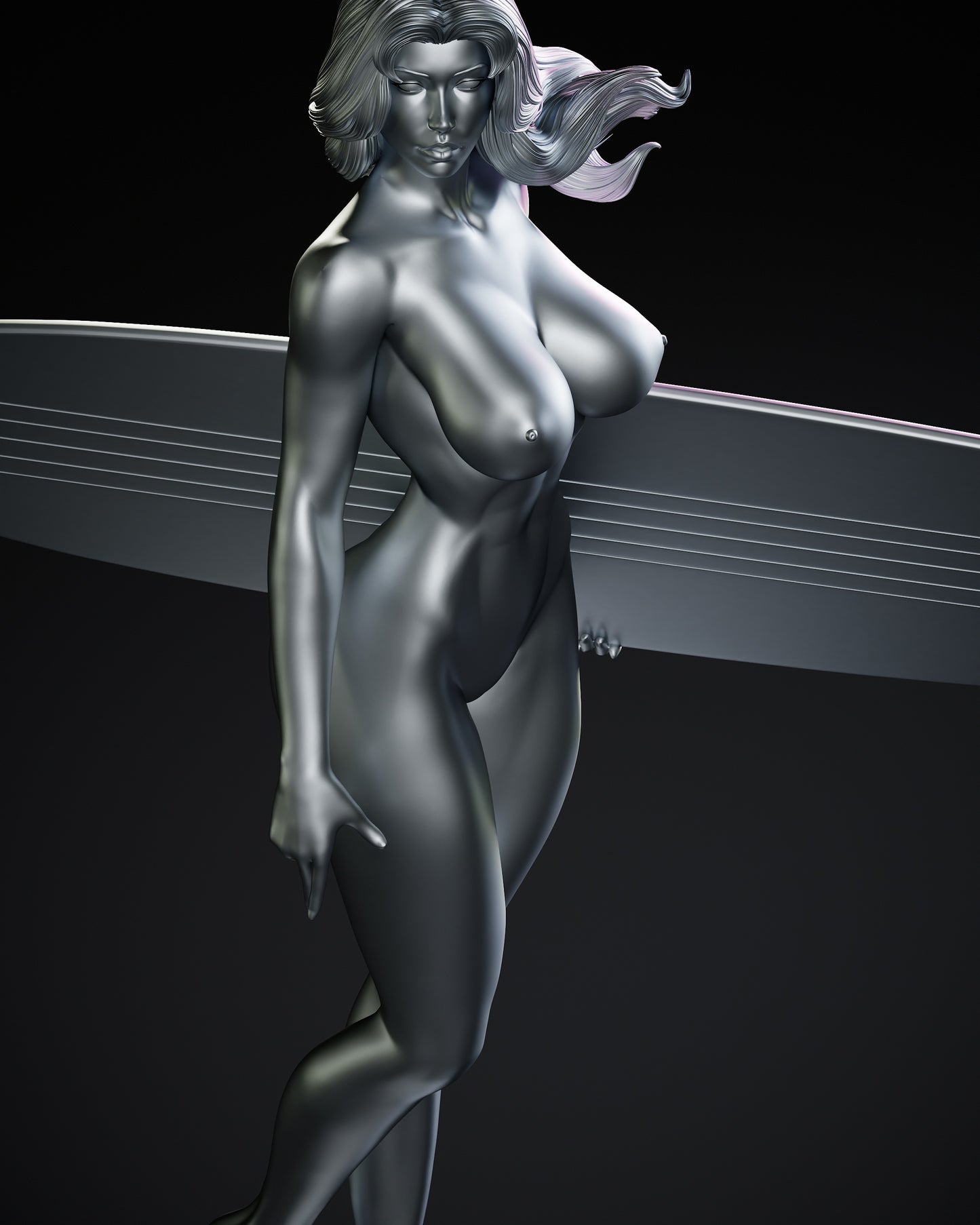 Shalla-Bal Silber Surfer Statue