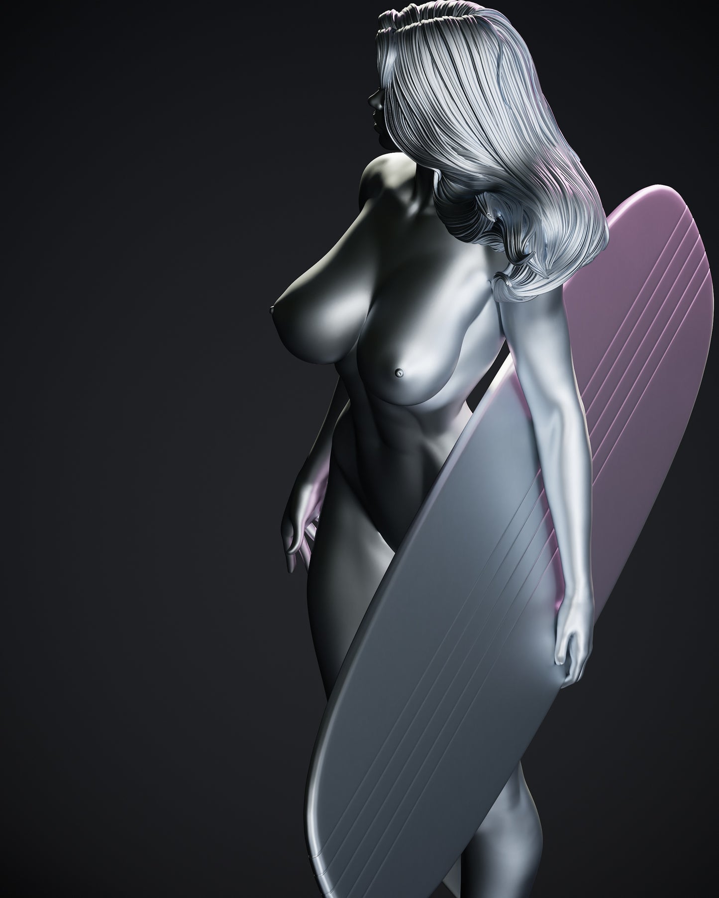 Shalla-Bal Silber Surfer Statue