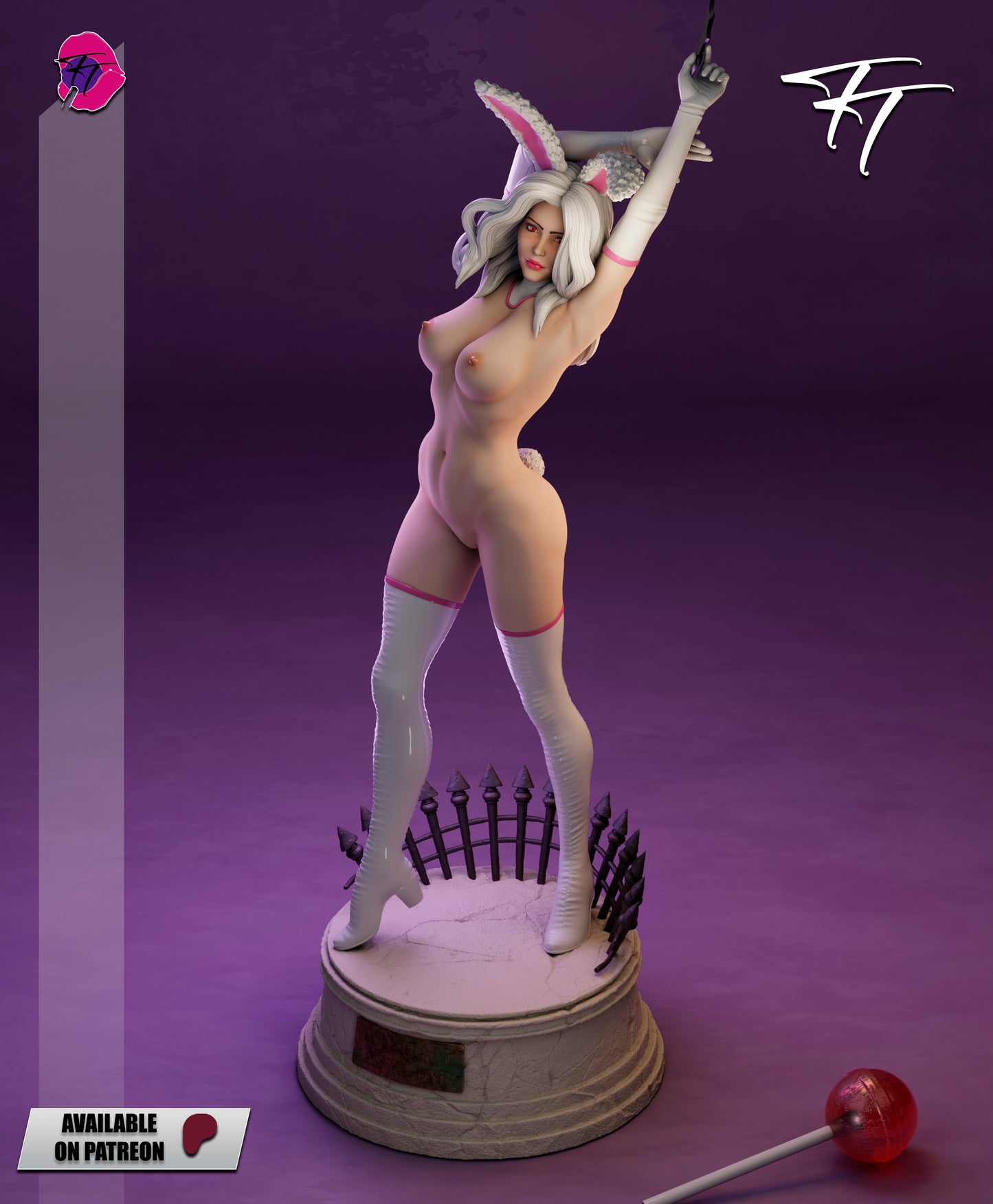 White Rabbit Statue