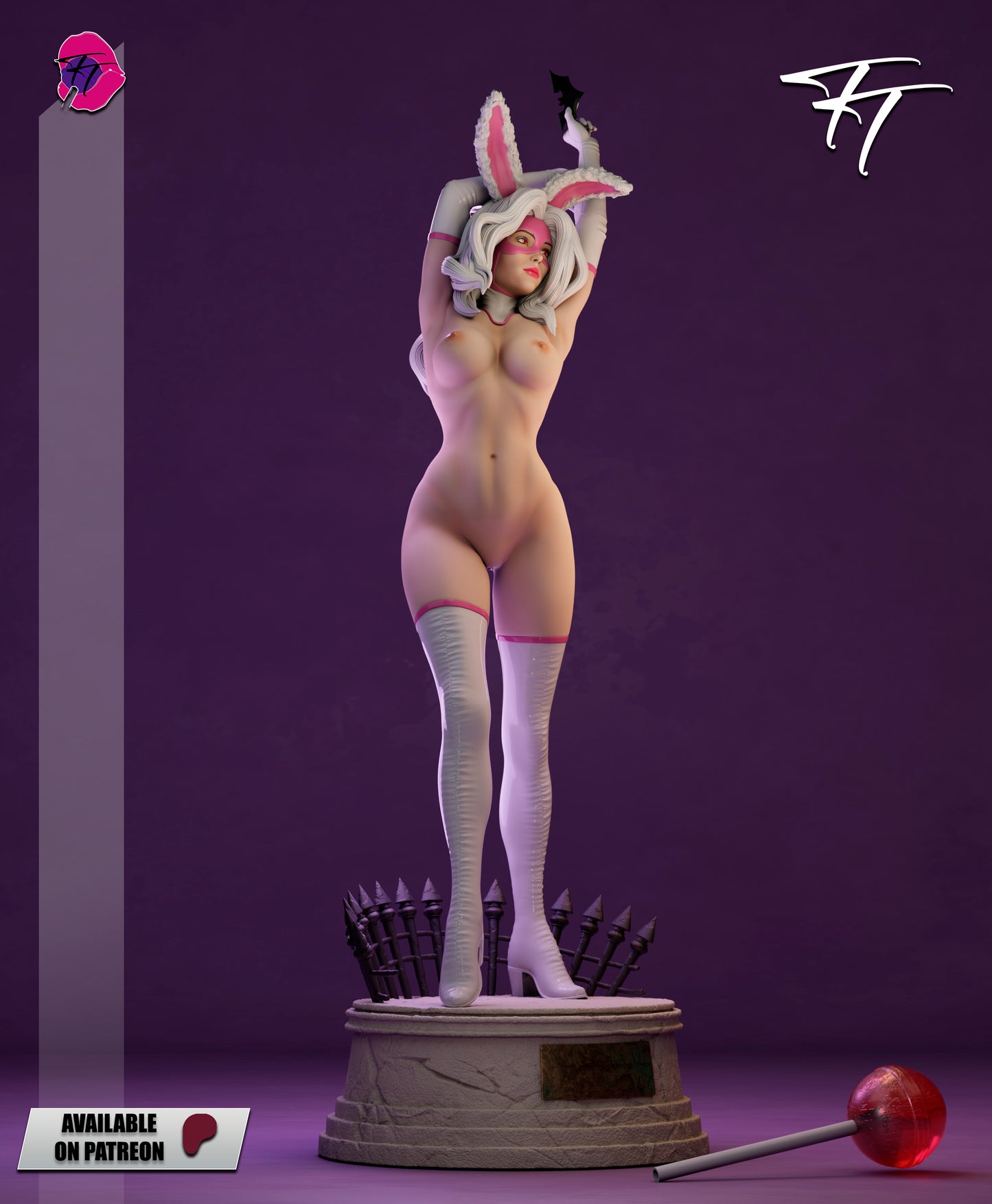 White Rabbit Statue