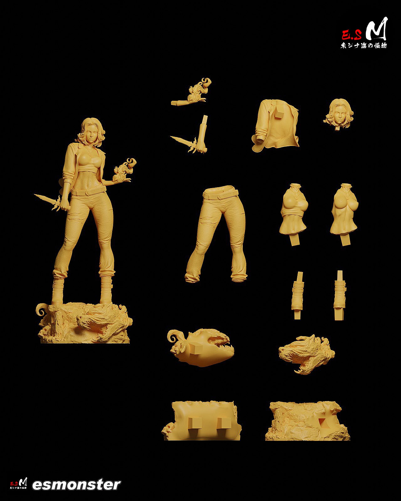 Nyx Statue 3D-Printed Kit
