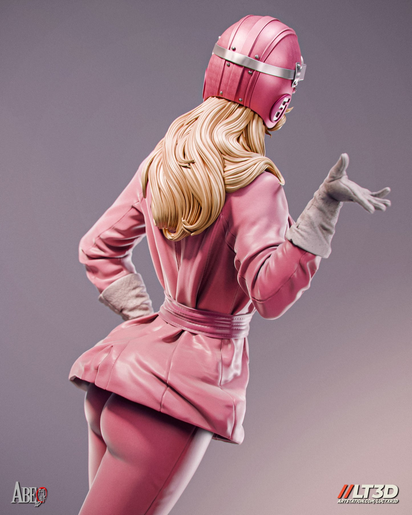 Penelope Pitstop Statue 3D-Printed Kit