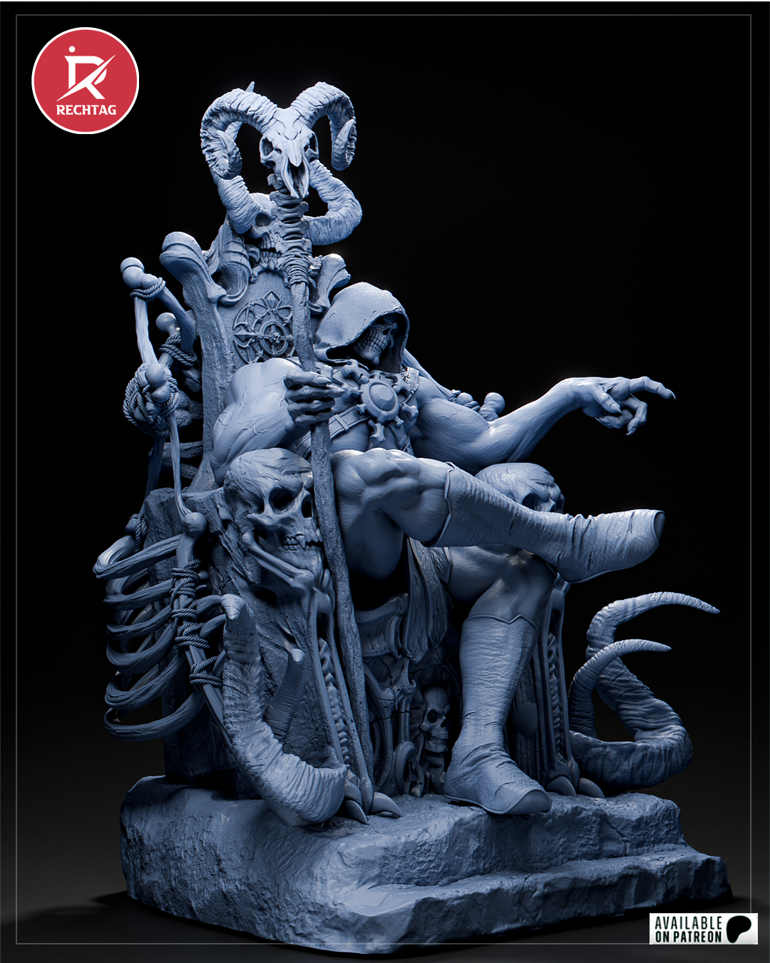Skeletor Statue 3D-Printed Kit