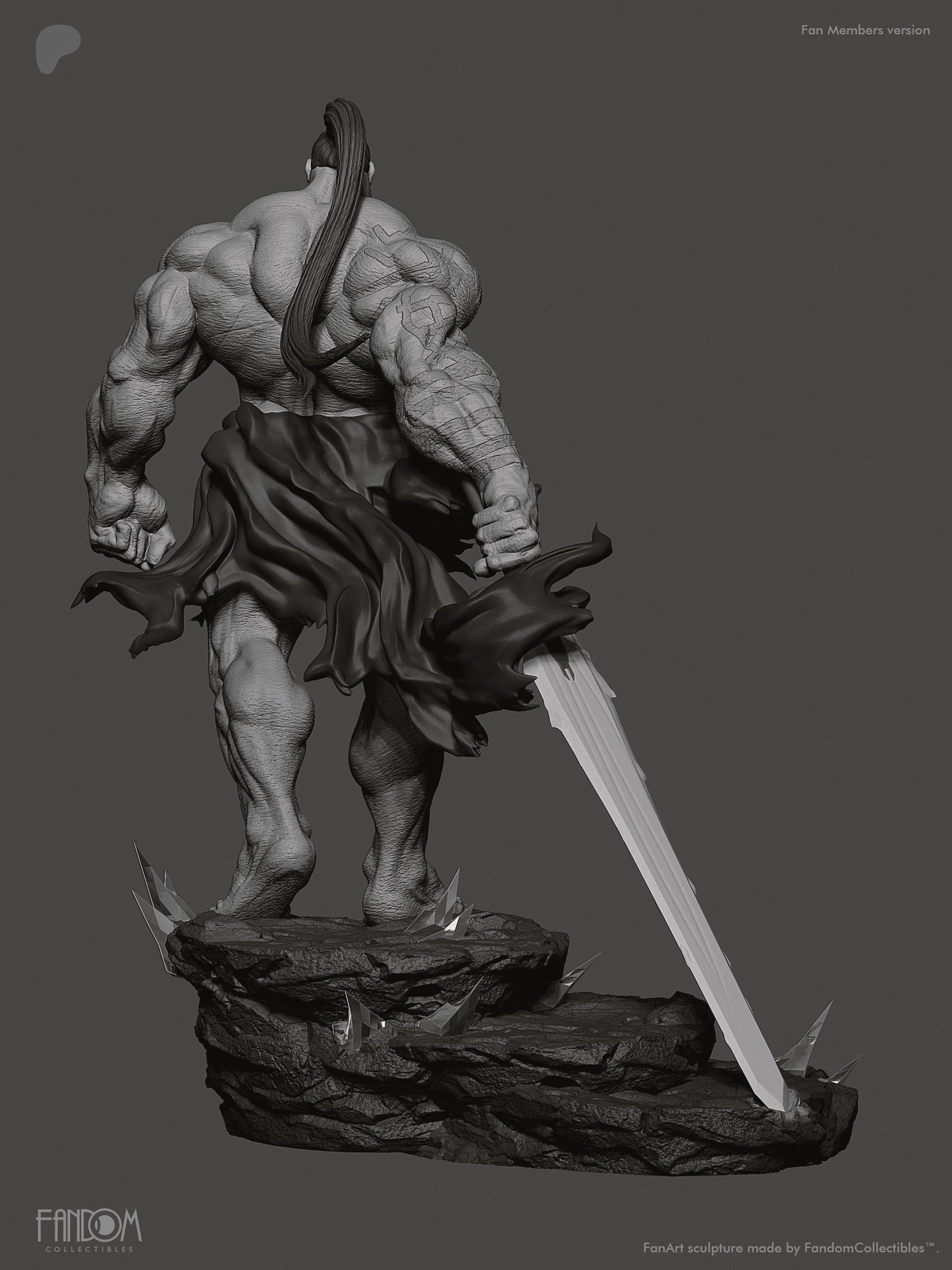 Absolute Ra's Al Ghul Statue 3D-Printed Kit
