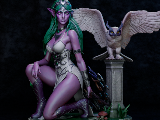Tyrande Whisperwind Statue