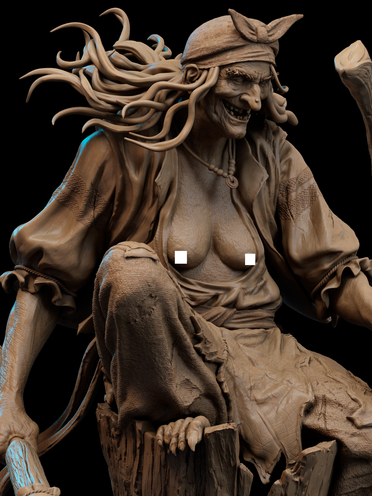 Baba Yaga Statue 3D-Printed Kit